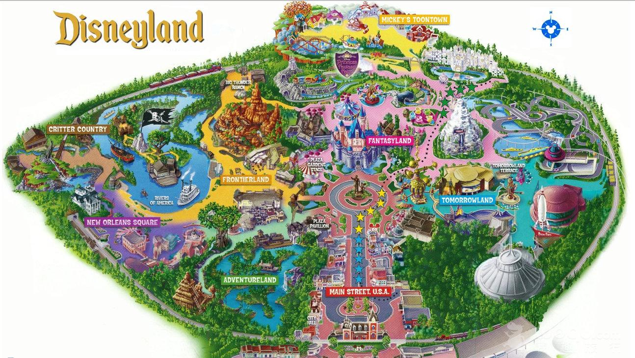 奥兰多迪士尼乐园地图图片